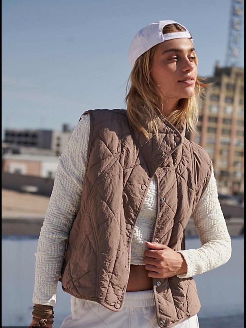 Free People Quinn Quilted Puffer Vest